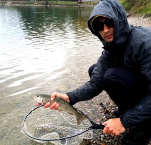 Trout Area - guadino rete gommata